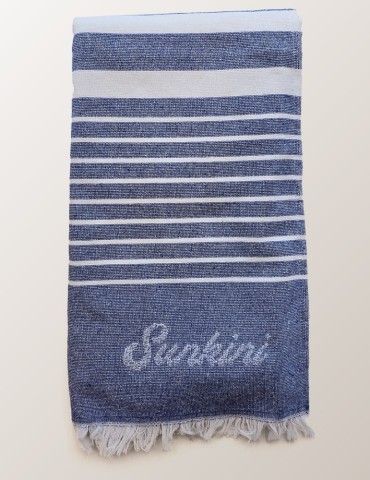 Blue Striped Towel
