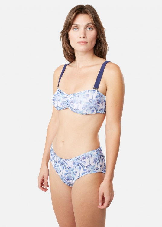 Bikiniunderdel i hotpantsmodell i blått mönster för dam från Sunkini.se